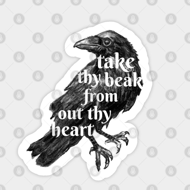 The Raven Sticker by seancarolan